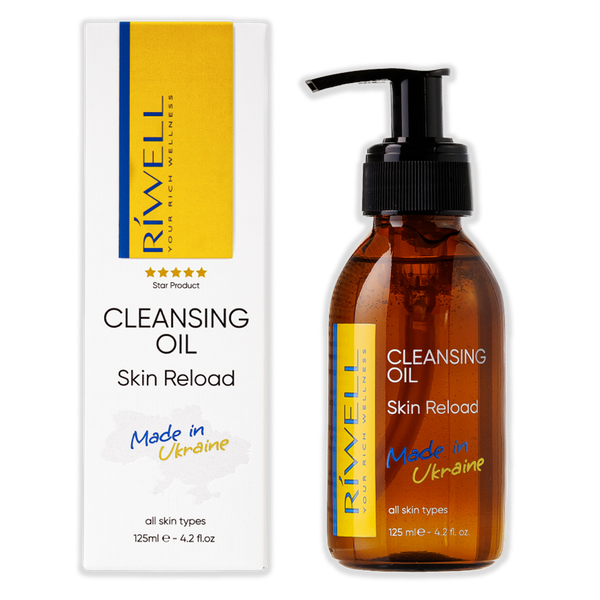 Гідрофільна олія з комплексом із 5 олій та вітаміном Е Riwell Cleansing Oil UA004-125 фото