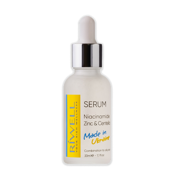 Сироватка Ніацинамід, цинк та центела Riwell Niacinamide & Zinc & Centella Serum UA002-33 фото